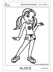 Polly Pocket boyama sayfaları